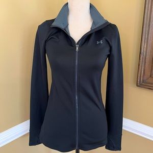 Under Armour Black Fitted Zip Up
